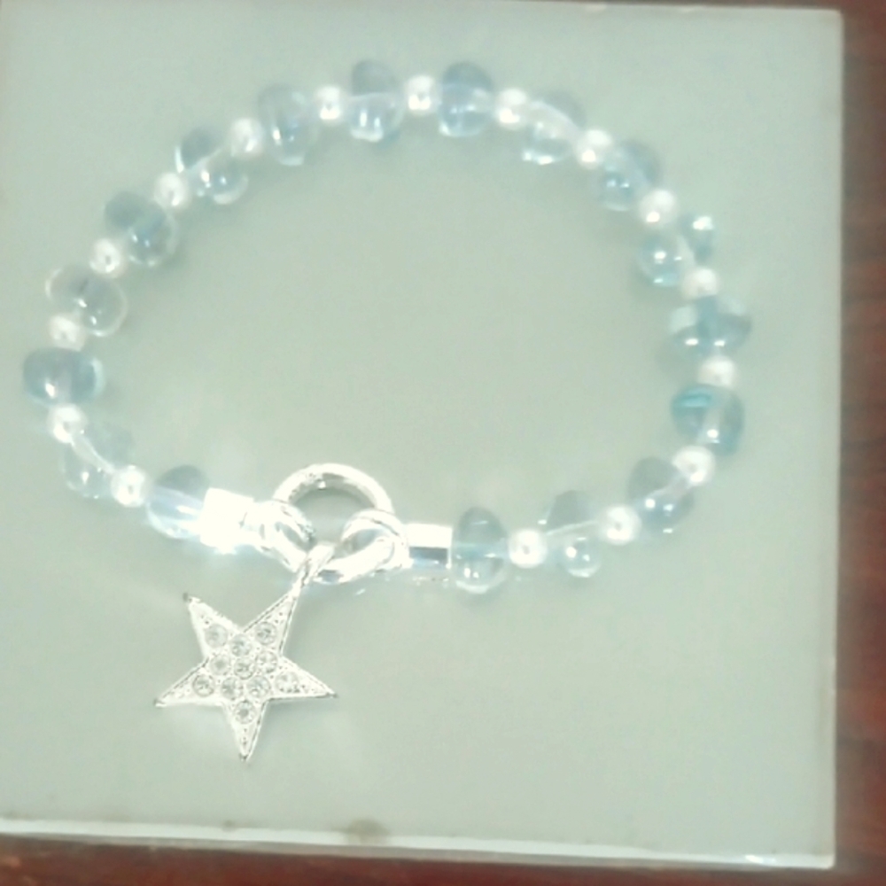 Silver Star Charm Bracelet